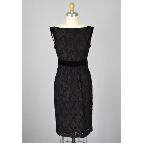 Diane Von Furstenberg Dresses & Skirts - DIANE VON FURSTENBERG FOR NEIMAN MARCUS PELL BLACK BRONZE LACE DRESS